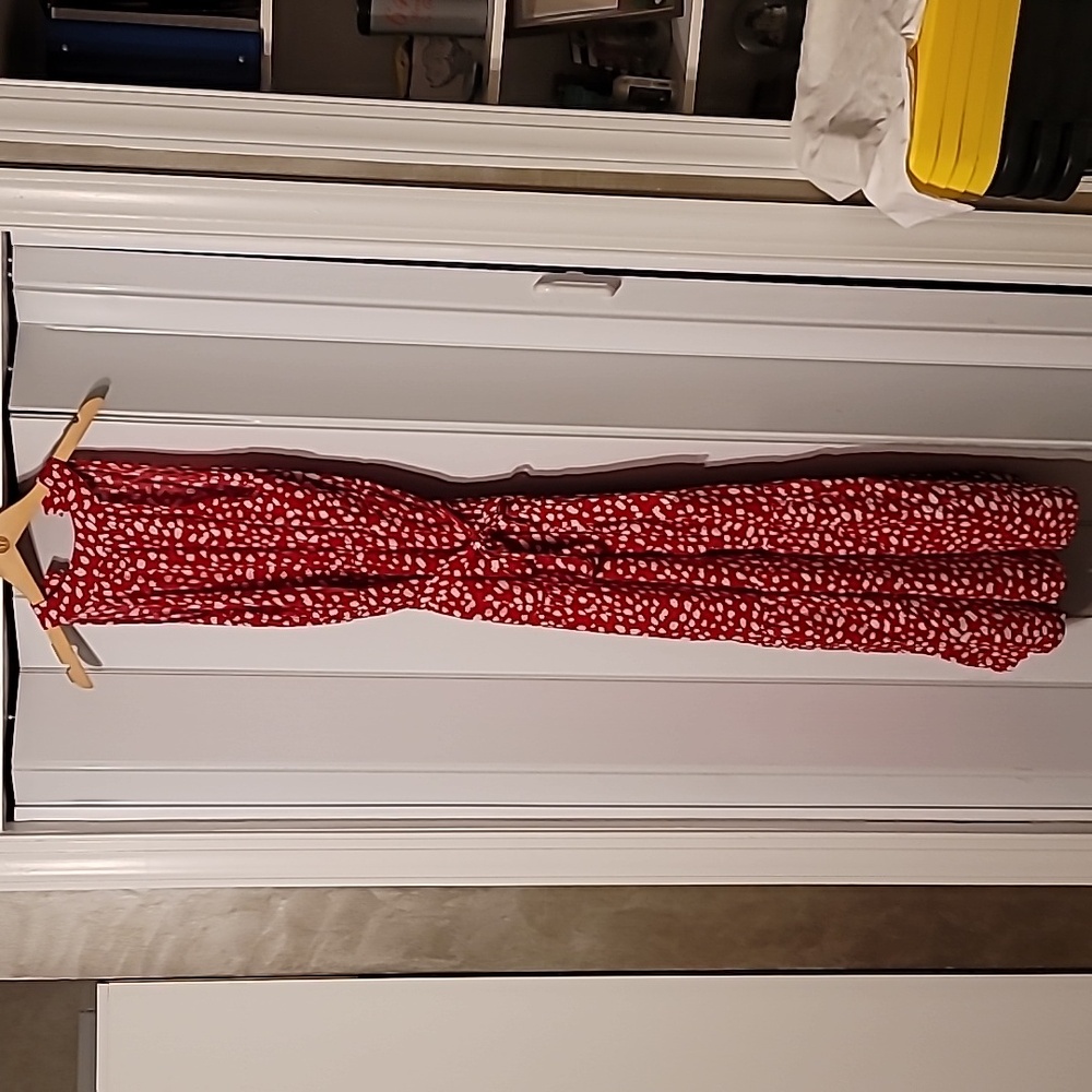 NWOT Red/white Dress Size Large